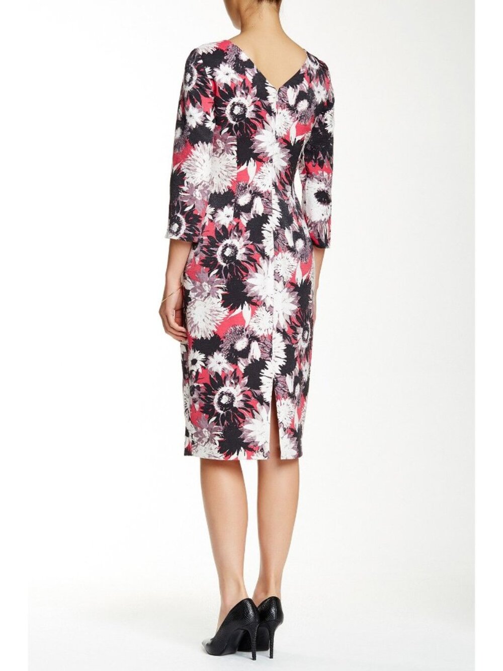 🆕 Debbie Shuchat Cutout Yoke Floral Print Dress 6-8 - Picture 2 of 8